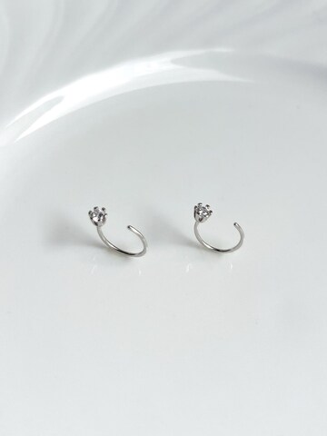 Kamakula Earrings 'Mini C' in Silver
