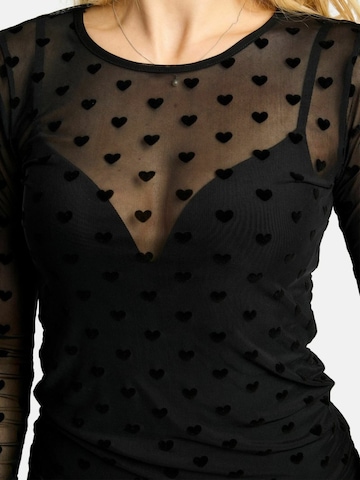 Liberte Essentiel Top ' MESH ' - fekete