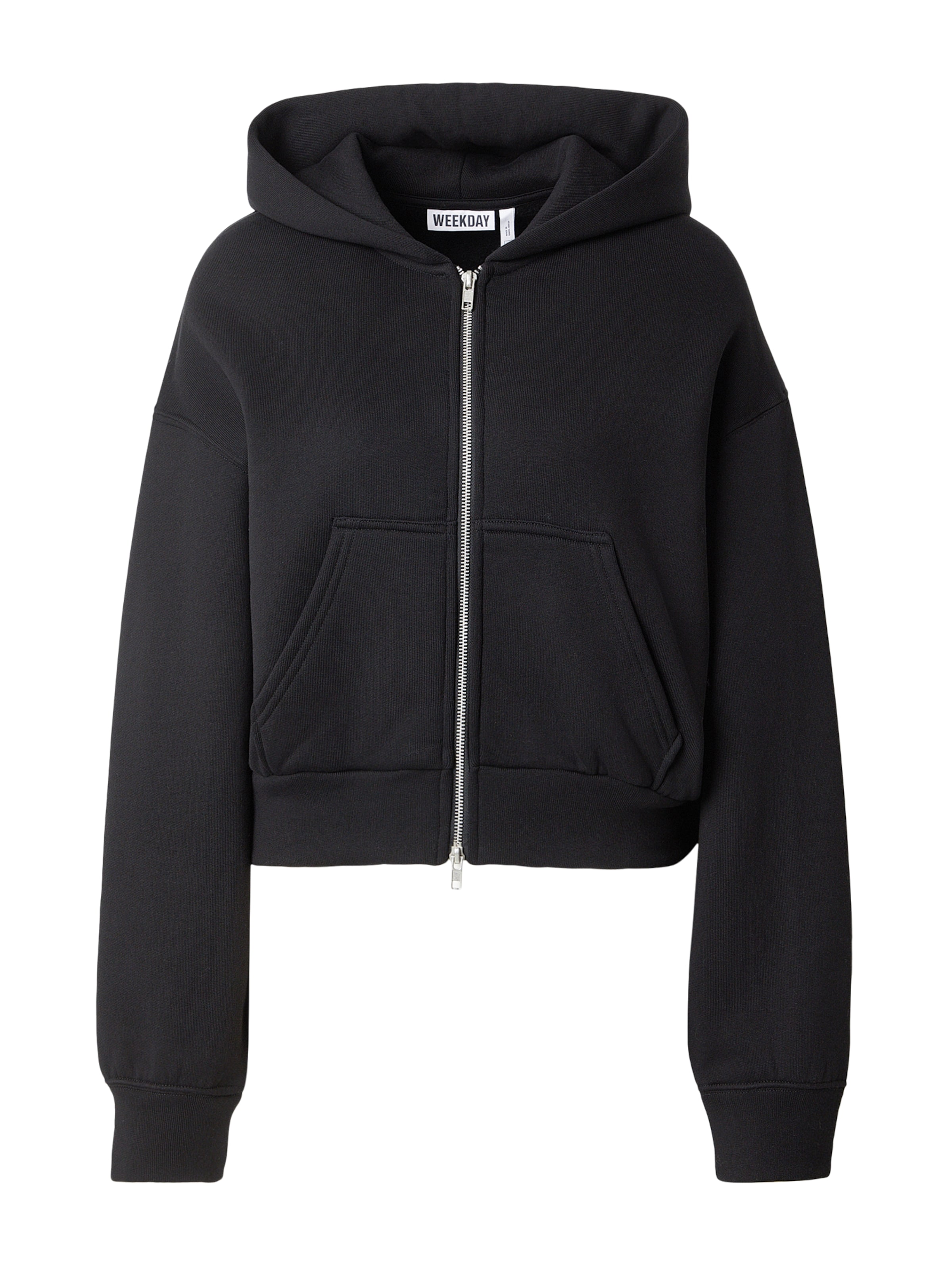 WEEKDAY Sweat jacket 'Danni' in Black, Item view