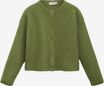 MANGO KIDS Strickjacke 'JANINE' in Grün: Vorderseite
