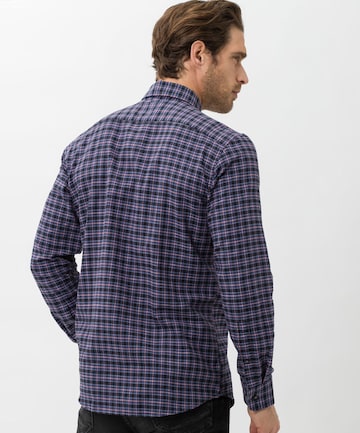 BRAX Regular fit Button Up Shirt 'Daniel' in Purple: back