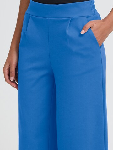 ICHI Wide leg Pleat-front trousers 'IHKATE' in Blue
