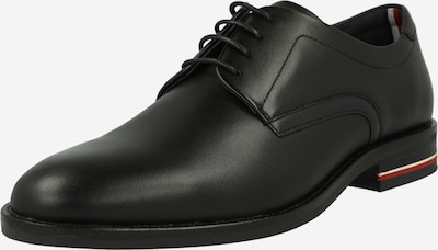 TOMMY HILFIGER Čevlji na vezalke | črna barva, Prikaz izdelka