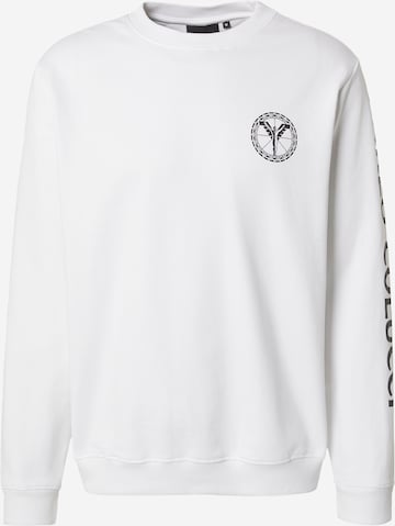 Sweat-shirt Carlo Colucci en blanc : devant