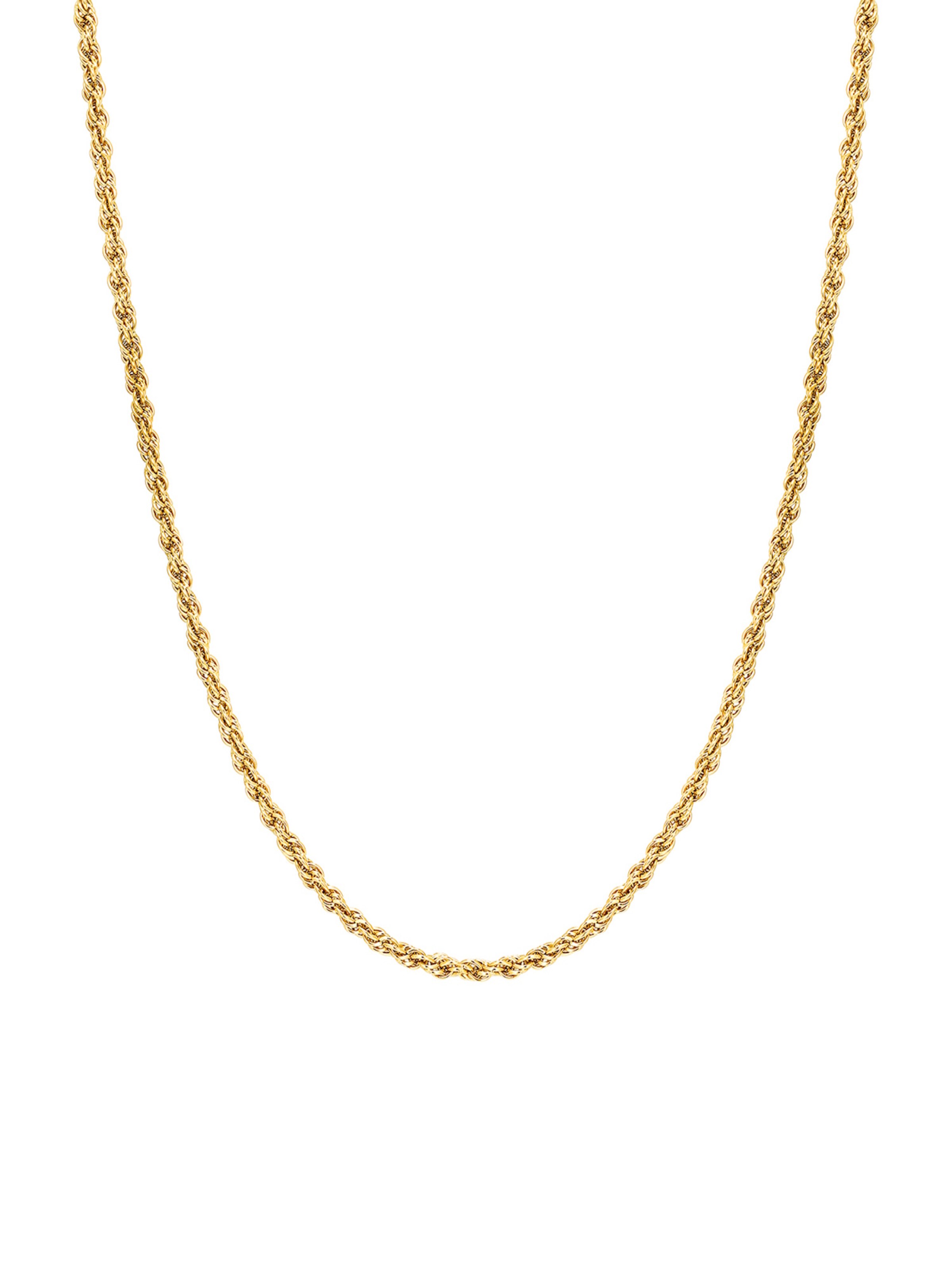 Hey Happiness - Cadena 'Raw Twist' en oro