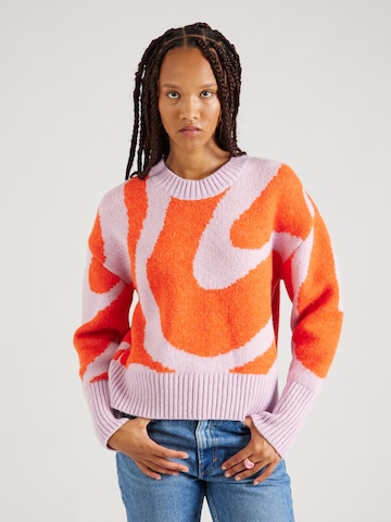 On Vacation Club Sweater in Orange: front