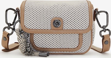 KIPLING - Mala de ombro 'Inaki' em branco: frente