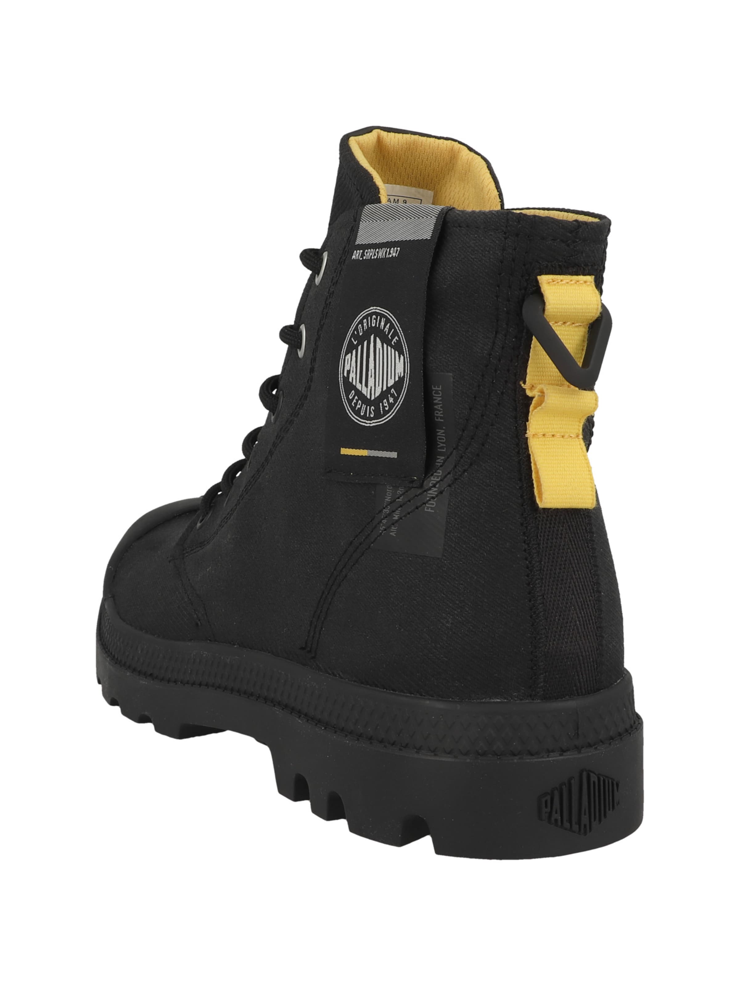 Palladium Šněrovací kozačky 'Pampa Surplus' – černá