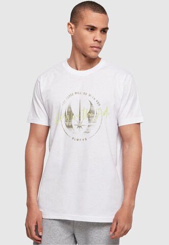 ABSOLUTE CULT Shirt 'Star Wars - Obi Wan' in Weiß: Vorderseite