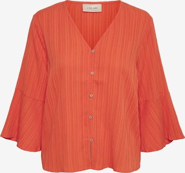 Cream Bluse 'Silje' i orange: forside