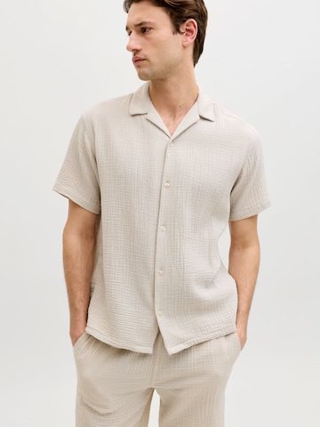 JJ Rebel Regular Fit Paita 'JREBJASON PATRICK' värissä harmaa