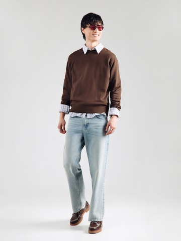 JACK & JONES Свитшот 'JJEStar' в Коричневый