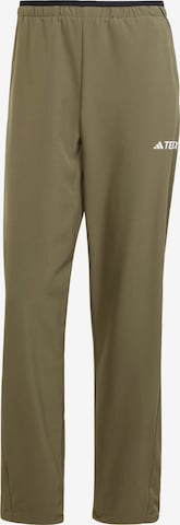 ADIDAS TERREX - regular Pantalón de montaña 'Multi Liteflex' en verde: frente