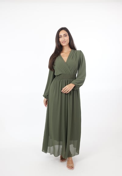 Elara Kleid in khaki, Produktansicht