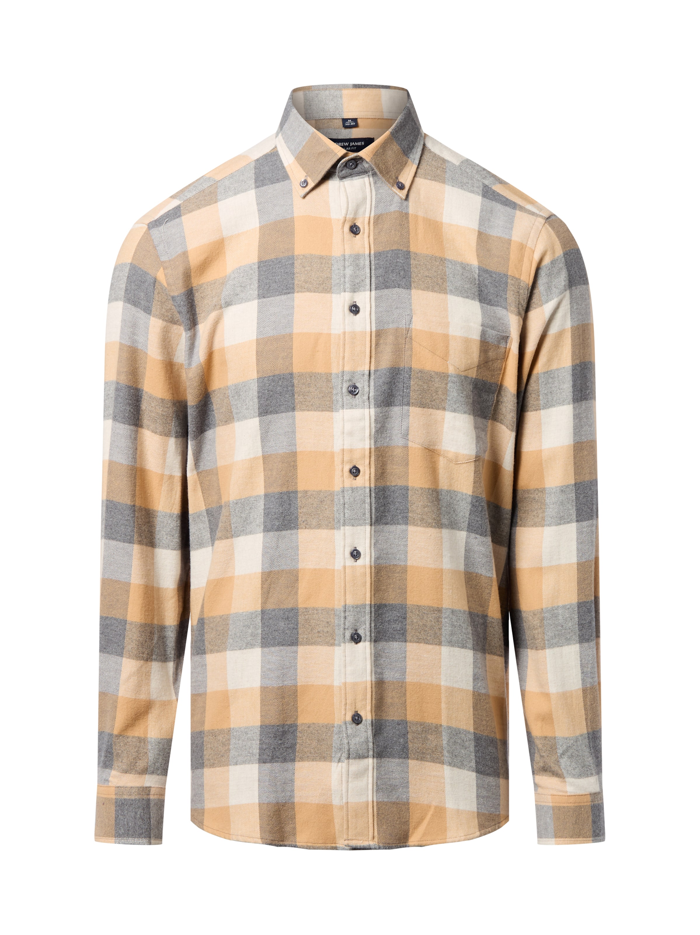 Andrew James Hemd in Grau: Vorderseite