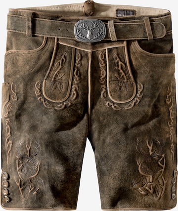 STOCKERPOINT Trachtenhose 'Lewis' in Braun: Vorderseite