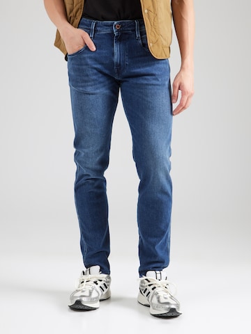 REPLAY Slimfit Jeans 'ANBASS' in Blauw: voorkant