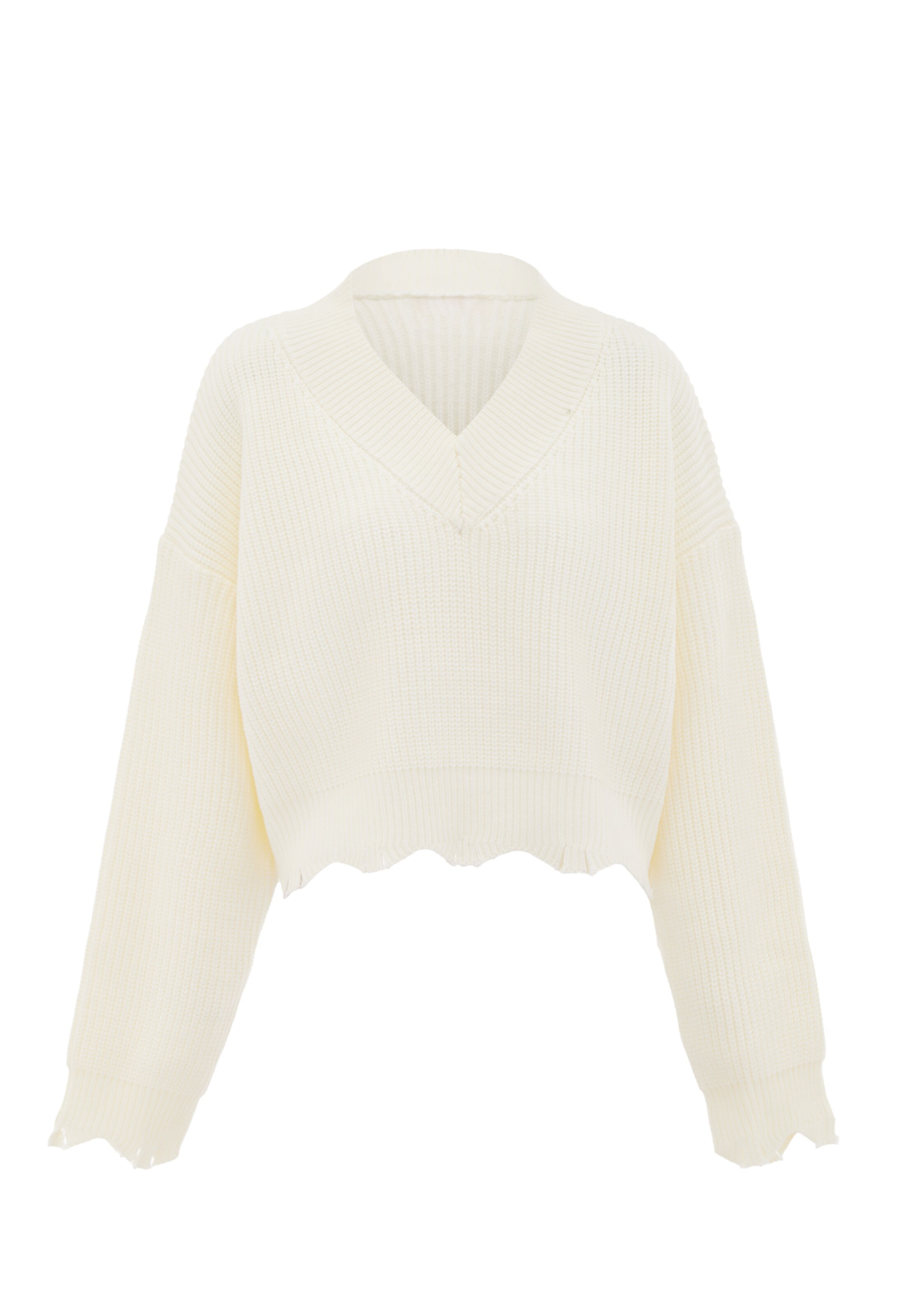 Gaya - Pullover em branco: frente