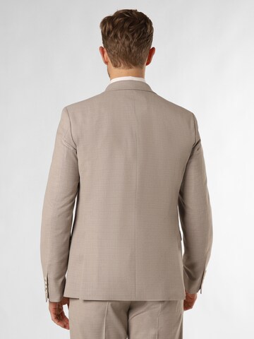 STRELLSON Slim fit Suit 'Alzer2' in Beige