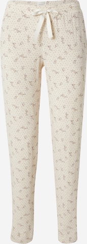 SCHIESSER Pizsama nadrágok - bézs: elől