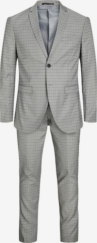 JACK & JONES Slim fit Suit 'Franco' in Grey: front
