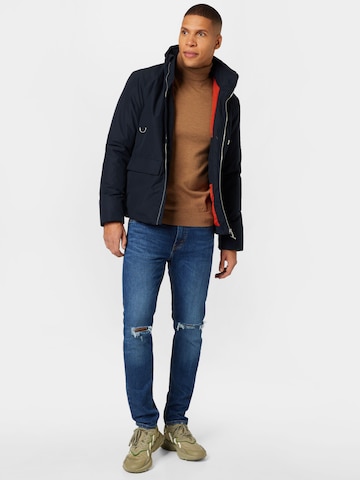 FARAH Between-Season Jacket 'ASPEN' in Blue