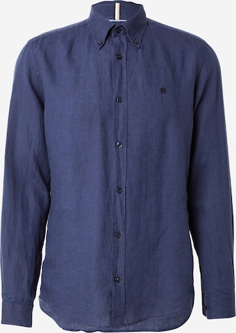 BOSS Regular fit Риза 'ROAN' в синьо: отпред