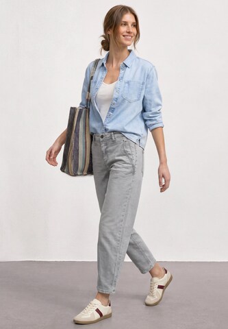 STREET ONE Loosefit Jeans in Grau