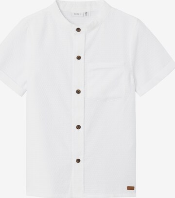 Coupe regular Chemise 'HILANE' NAME IT en blanc : devant