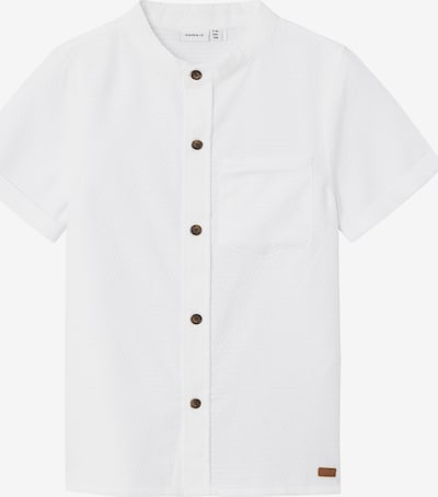 NAME IT Button Up Shirt 'HILANE' in Brown / White, Item view