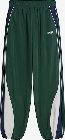 Bershka Housut värissä laivastonsininen / tummanvihreä / valkoinen, Tuotenäkymä