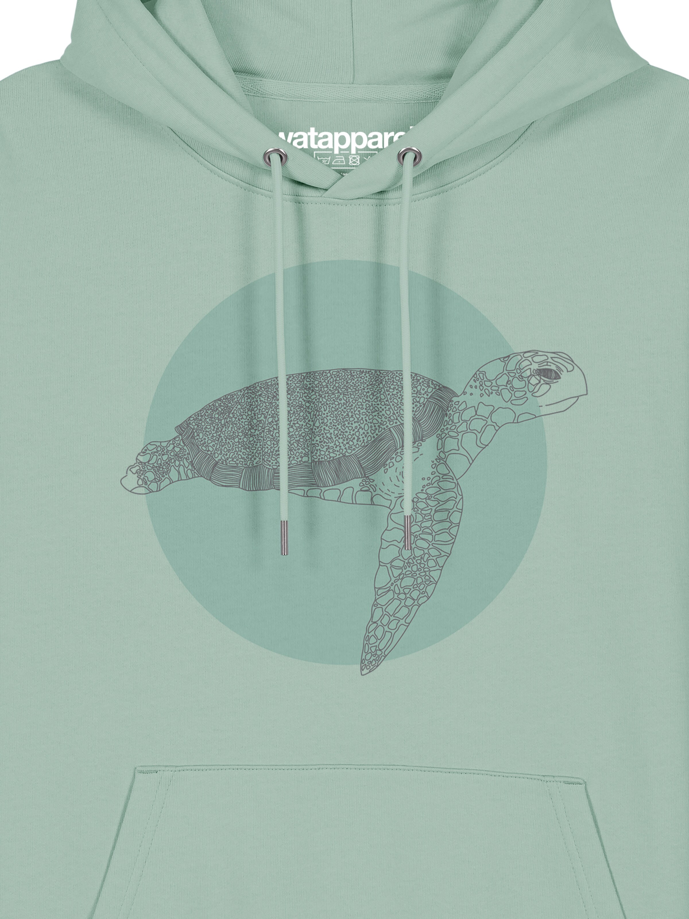 Watapparel Sweatshirt ' Meeresschildkröte ' in Groen