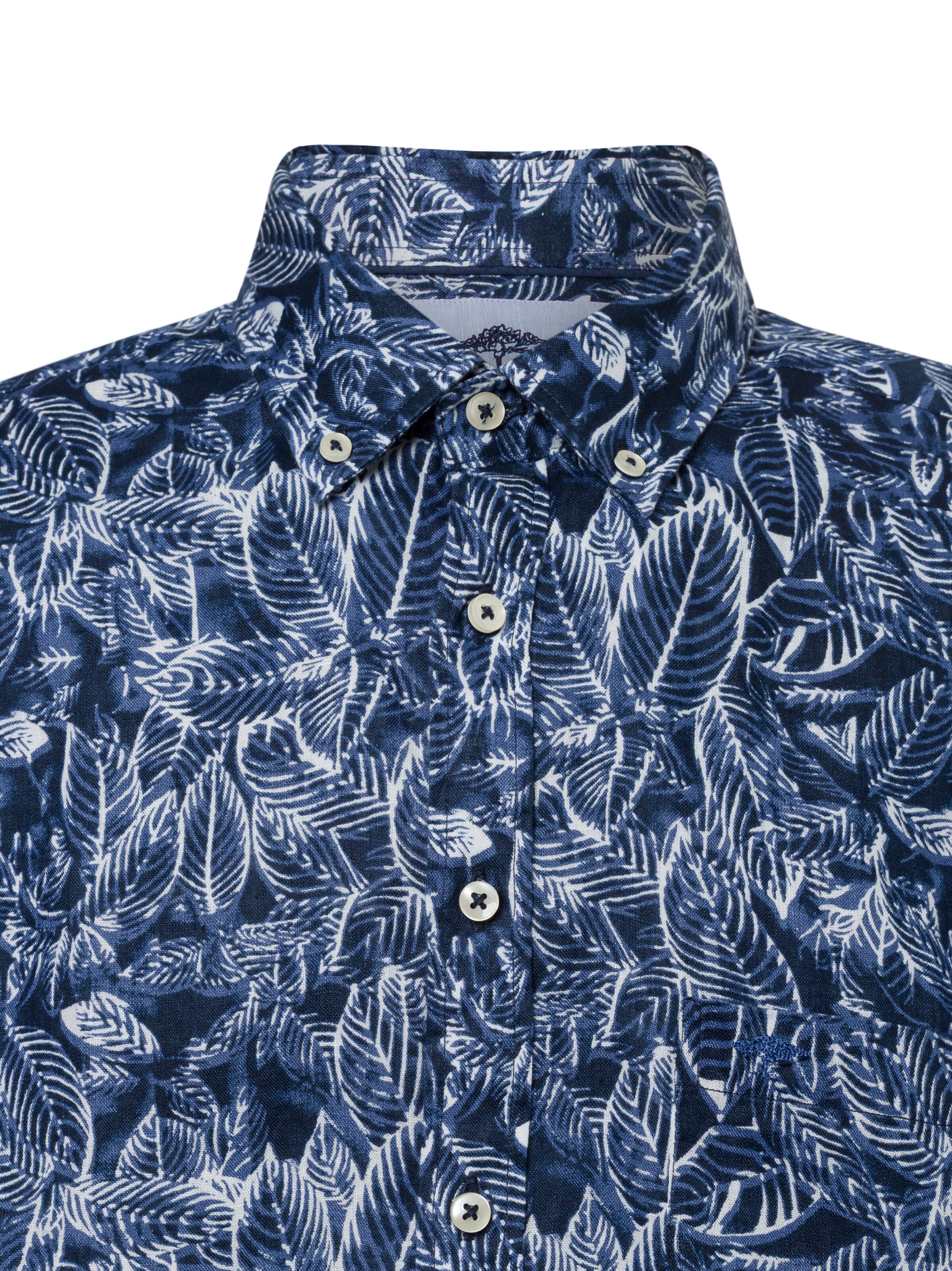 FYNCH-HATTON Regular fit Button Up Shirt in Blue