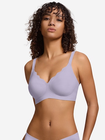 SHARICCA Push-up Bra 'SHARICCA Seamless Wireless Bra' in Purple