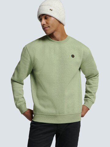 No Excess Sweatshirt in Groen: voorkant