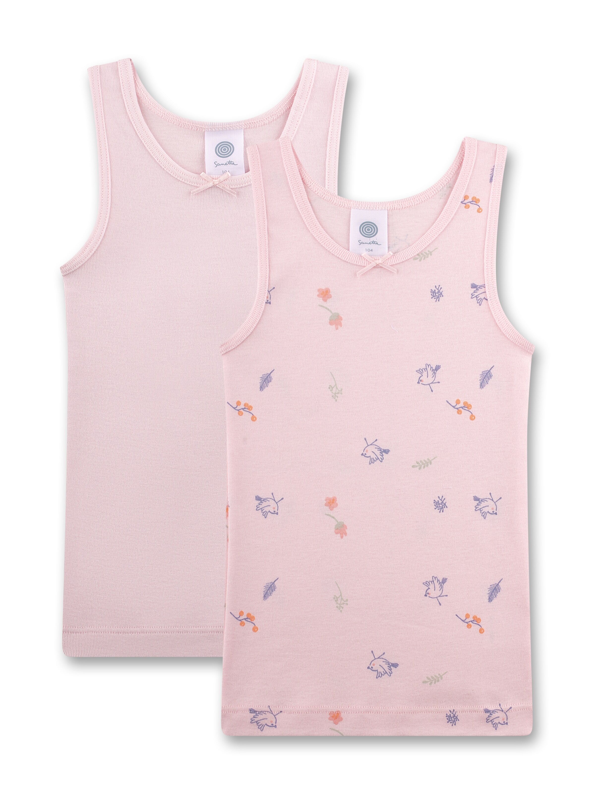 Maglietta intima di Sanetta in rosa: frontale