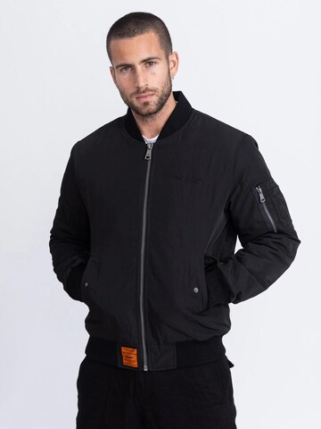 Veste mi-saison 'ORIGINAL MEN' Bombers en noir : devant