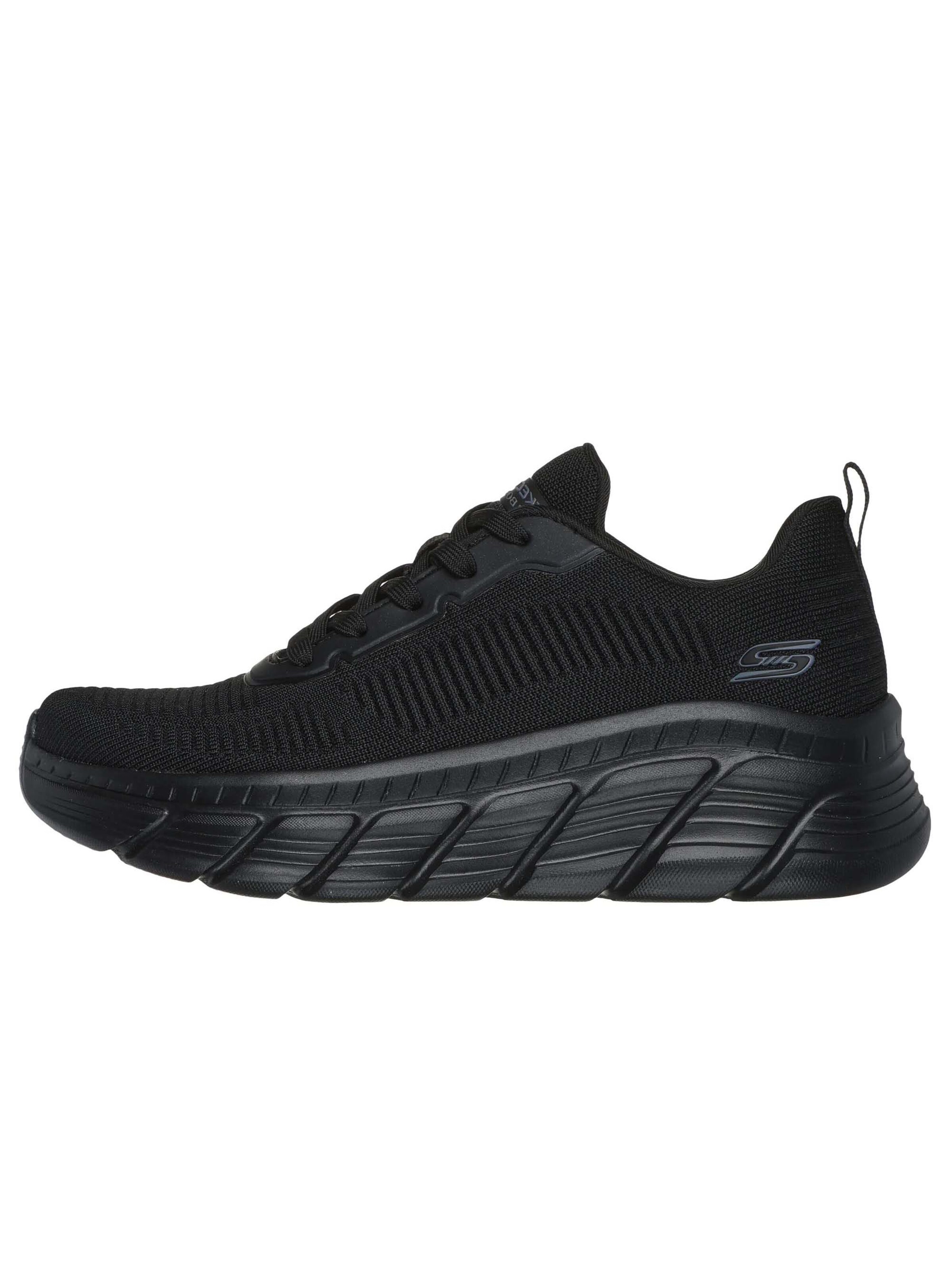 SKECHERS Platform trainers 'Bobs B Flex Hi - Flying Hi' in Black: front