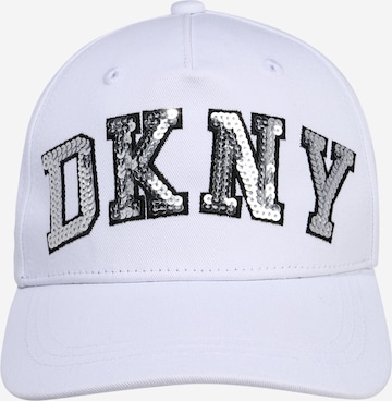 balts DKNY Hūte: no priekšpuses