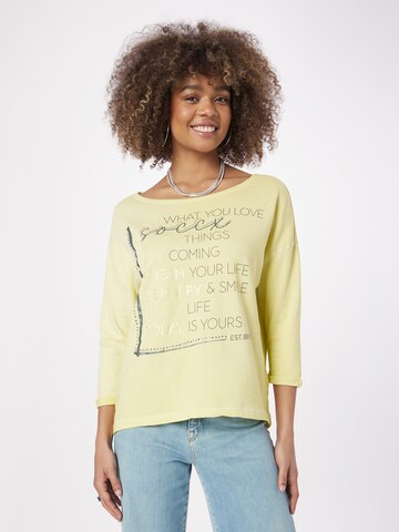 Soccx Sweatshirt in Geel: voorkant