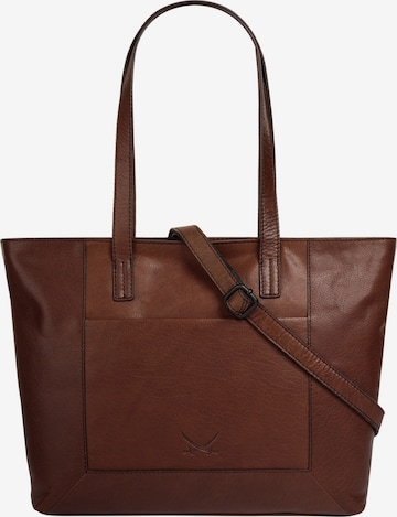 SANSIBAR Shopper in Braun: Vorderseite