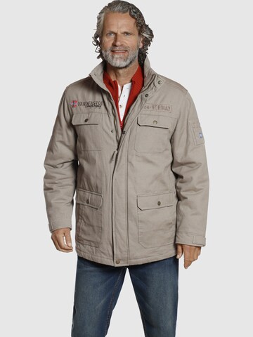 Jan Vanderstorm Between-Season Jacket ' Valdemar ' in Beige: front