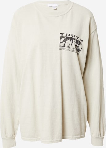 T-shirt TOPSHOP en beige : devant