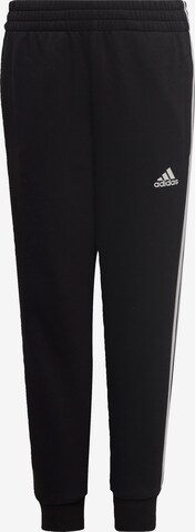 ADIDAS SPORTSWEAR Tapered Workout Pants 'Essential' in Black: front