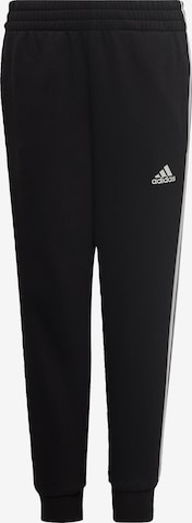 ADIDAS SPORTSWEAR Tapered Urheiluhousut 'Essential' värissä musta: edessä