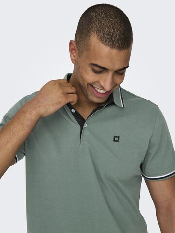 T-Shirt 'Fletcher' Only & Sons en vert