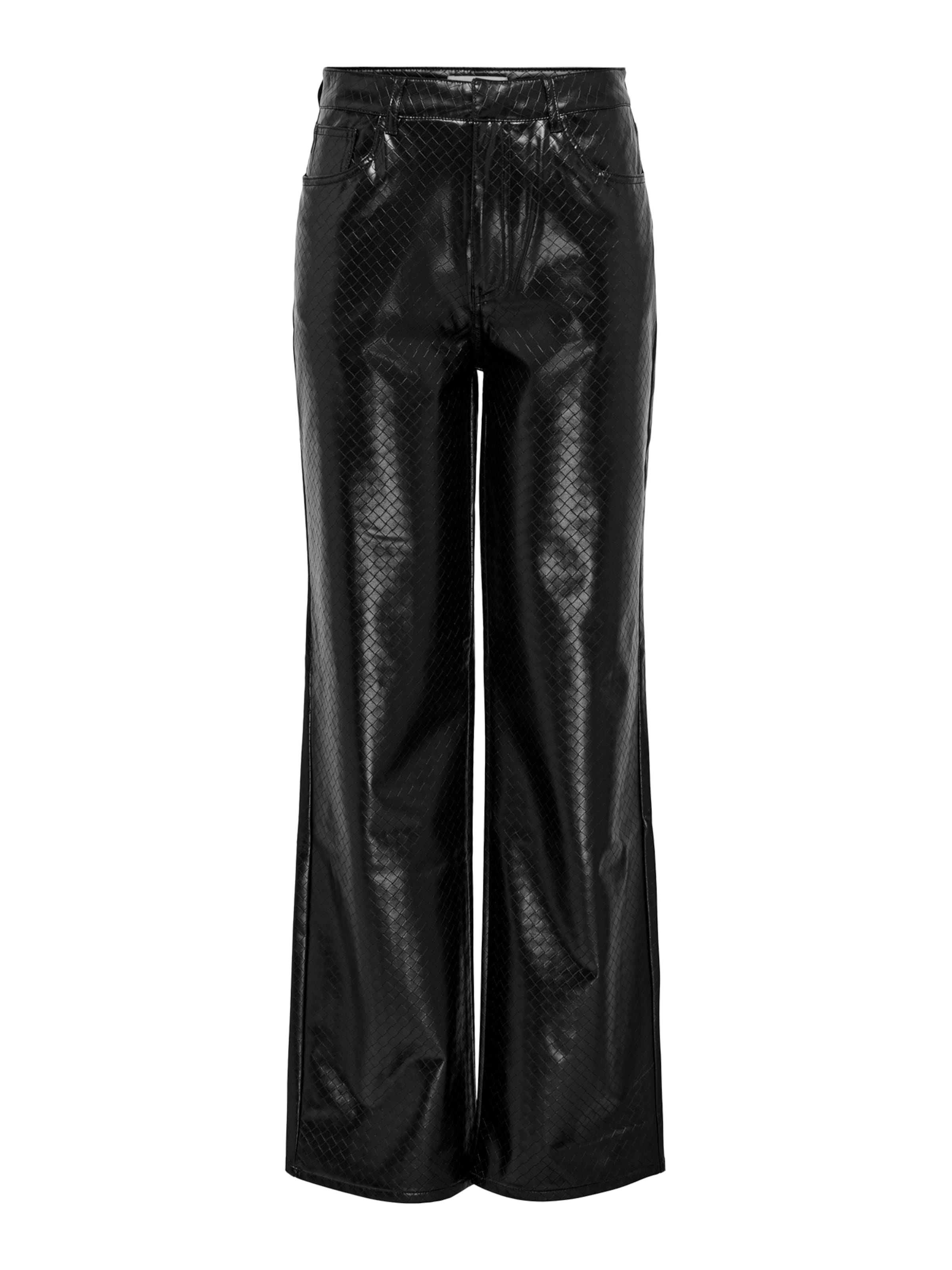 Only Petite Широки крачоли Панталон 'ONLJUICY-DAKOTA' в черно: отпред