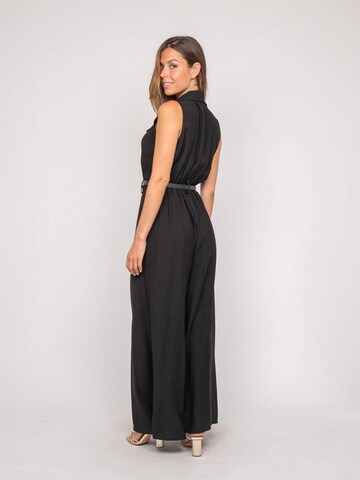 Dona Lisa Jumpsuit 'Combinaison pantalon fluide EZINE' in Zwart