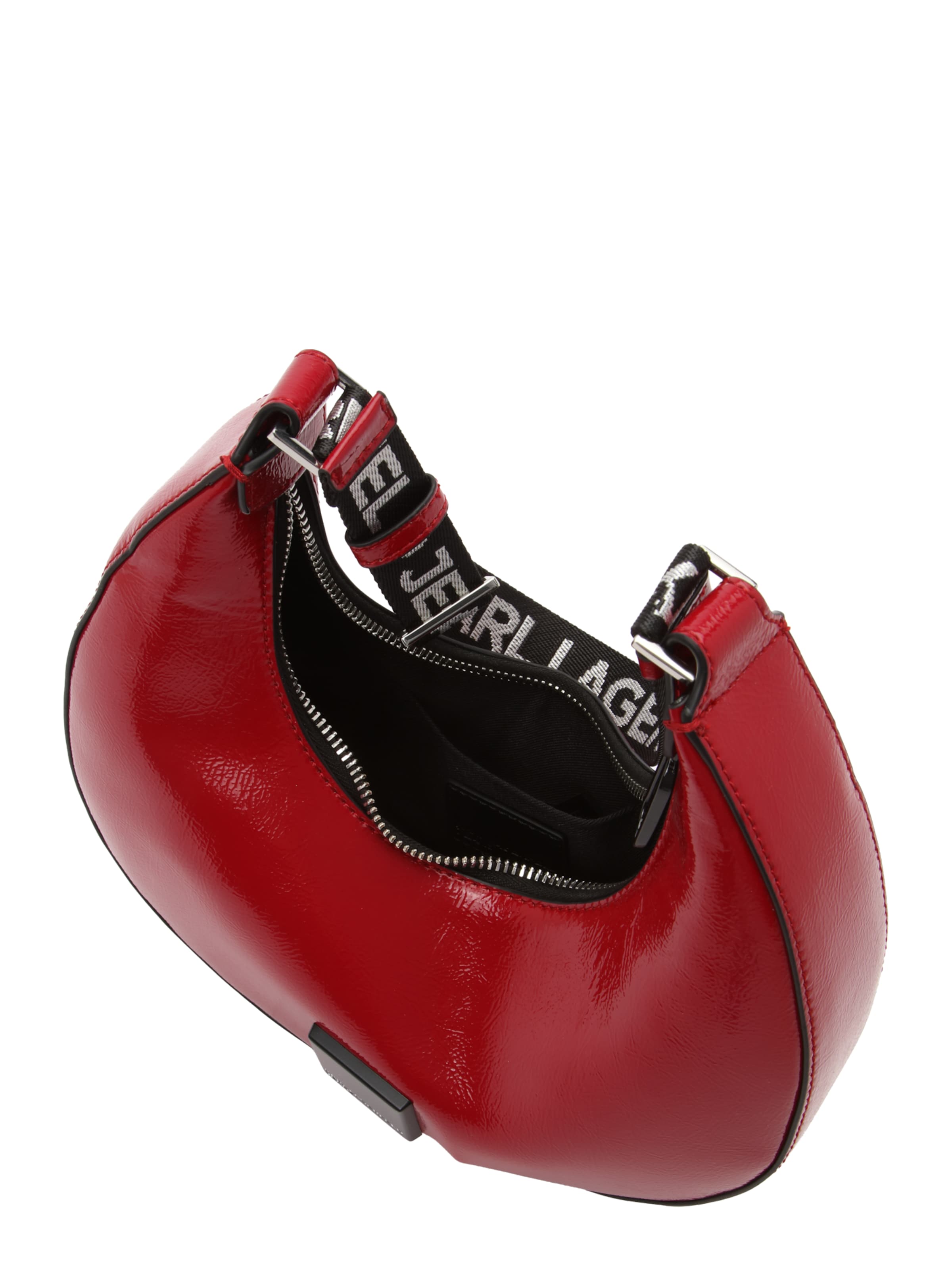 KARL LAGERFELD JEANS Schoudertas 'GLOSSY' in Rood