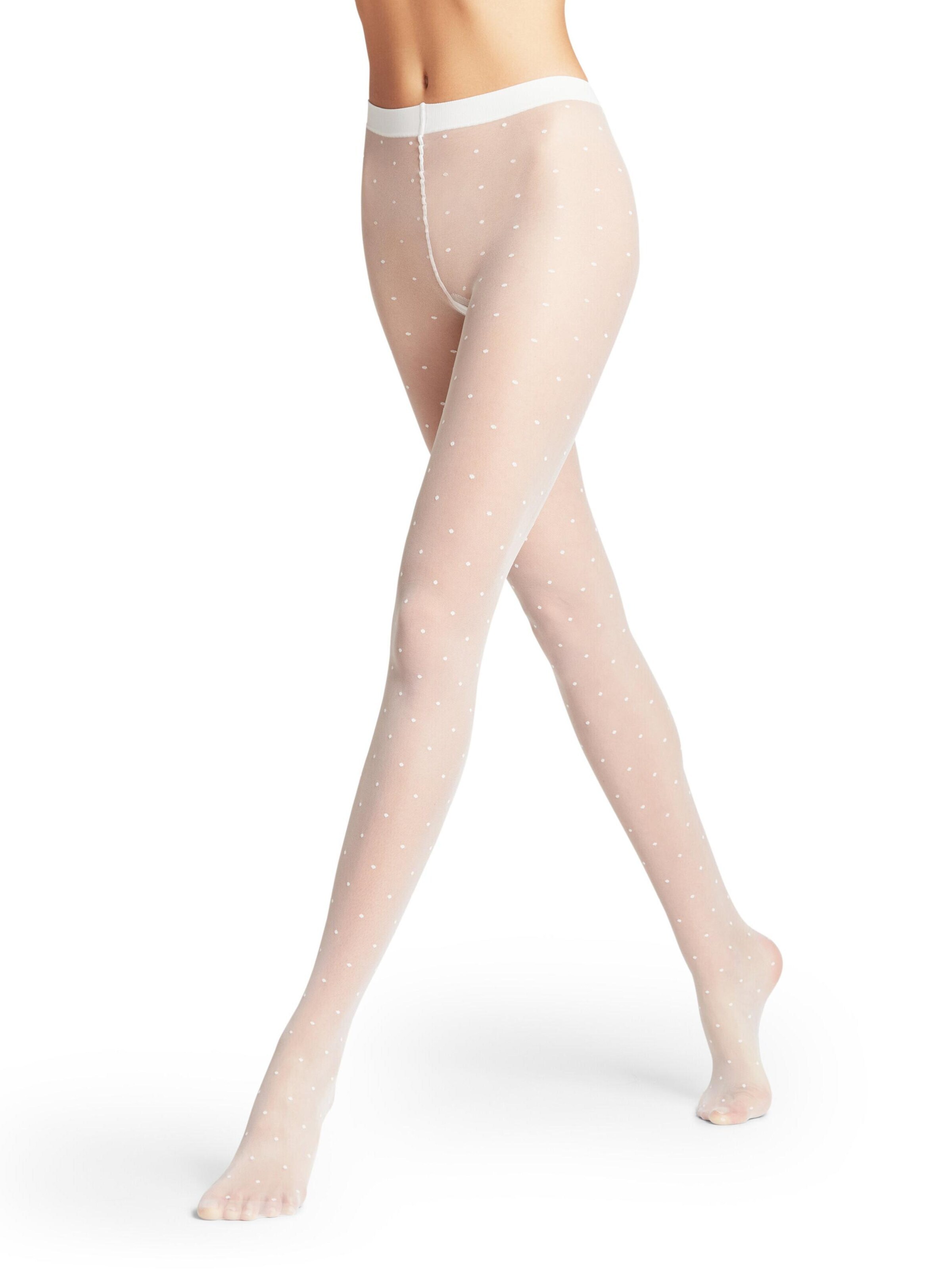 FALKE Strumpfhose 'Dot'‌‌‌‌‌ in Weiß